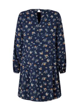 Vestito Pepe Jeans Inma Flores Blu per Donna