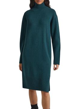 Vestito Pepe Jeans Dasya Knitted Verde per Donna