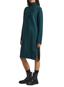 Vestito Pepe Jeans Dasya Knitted Verde per Donna