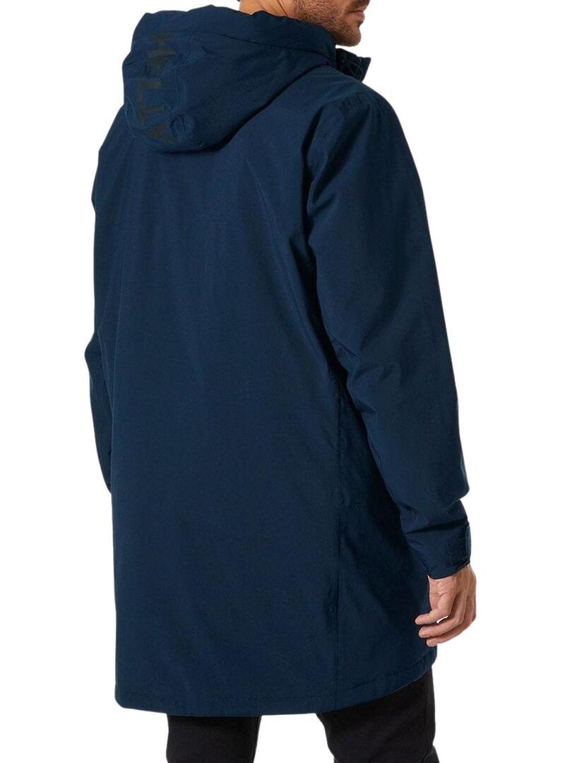 Giacca Helly Hansen Park Ins Rain Blu Navy Uomo