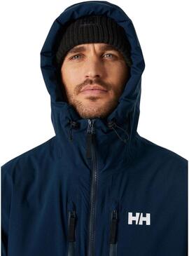 Giacca Helly Hansen Park Ins Rain Blu Navy Uomo