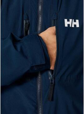 Giacca Helly Hansen Park Ins Rain Blu Navy Uomo