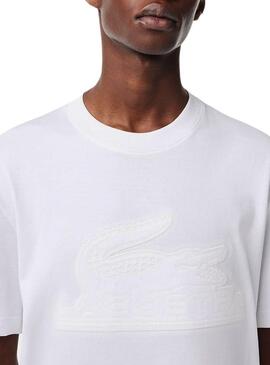 T-Shirt Lacoste Basic Bianco per Uomo
