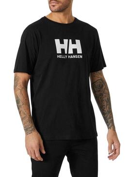 T-Shirt Helly Hansen Logo Nero per Uomo