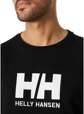 T-Shirt Helly Hansen Logo Nero per Uomo