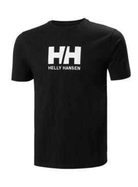 T-Shirt Helly Hansen Logo Nero per Uomo