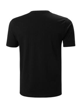 T-Shirt Helly Hansen Logo Nero per Uomo