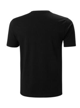 T-Shirt Helly Hansen Logo Nero per Uomo