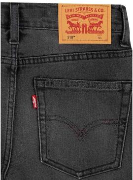 Pantaloni Jeans Levis 510 Skinny Grigio per Bambino