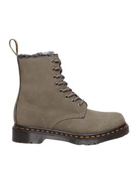 Stivales Dr Martens 1460 Serena Pelle Grigio per Donna