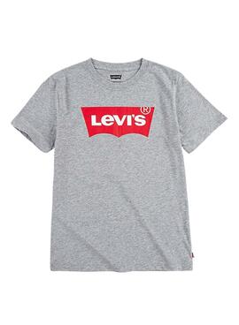 T-Shirt Levis Batwing Grigio per Bambino