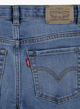 Pantaloni Levis Rise Flare Svasato Blu per Bambina