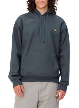 Felpa Carhartt American Script Bianco Uomo