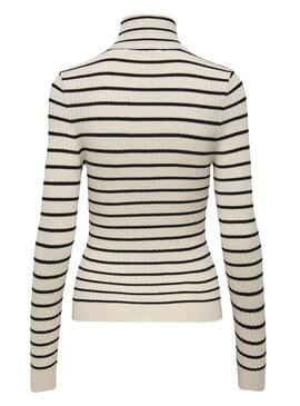 Pullover Only Dolcevita Karol Strisce per Donna