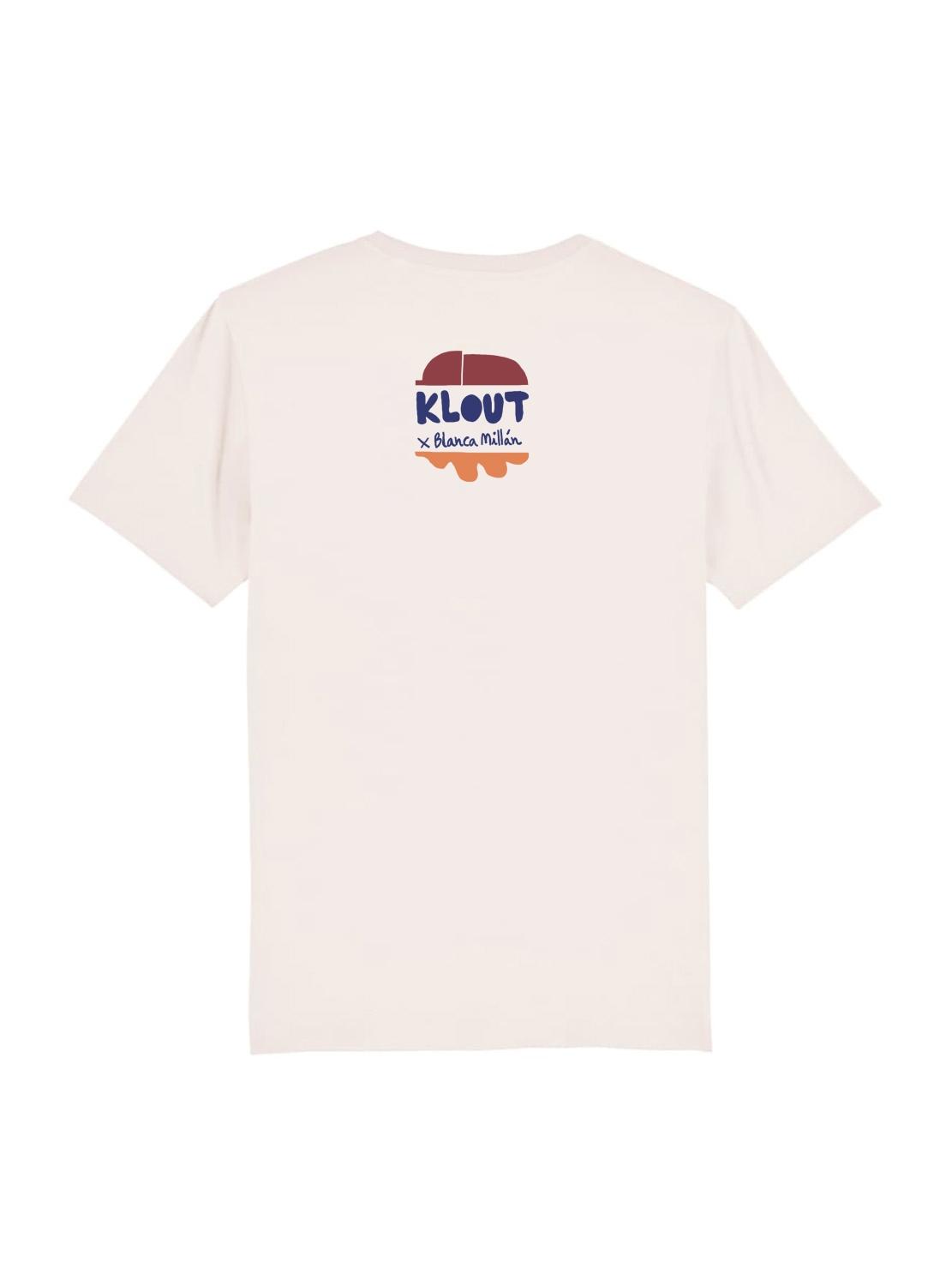 T-Shirt Klout Bianco Millán II Beige Unisex