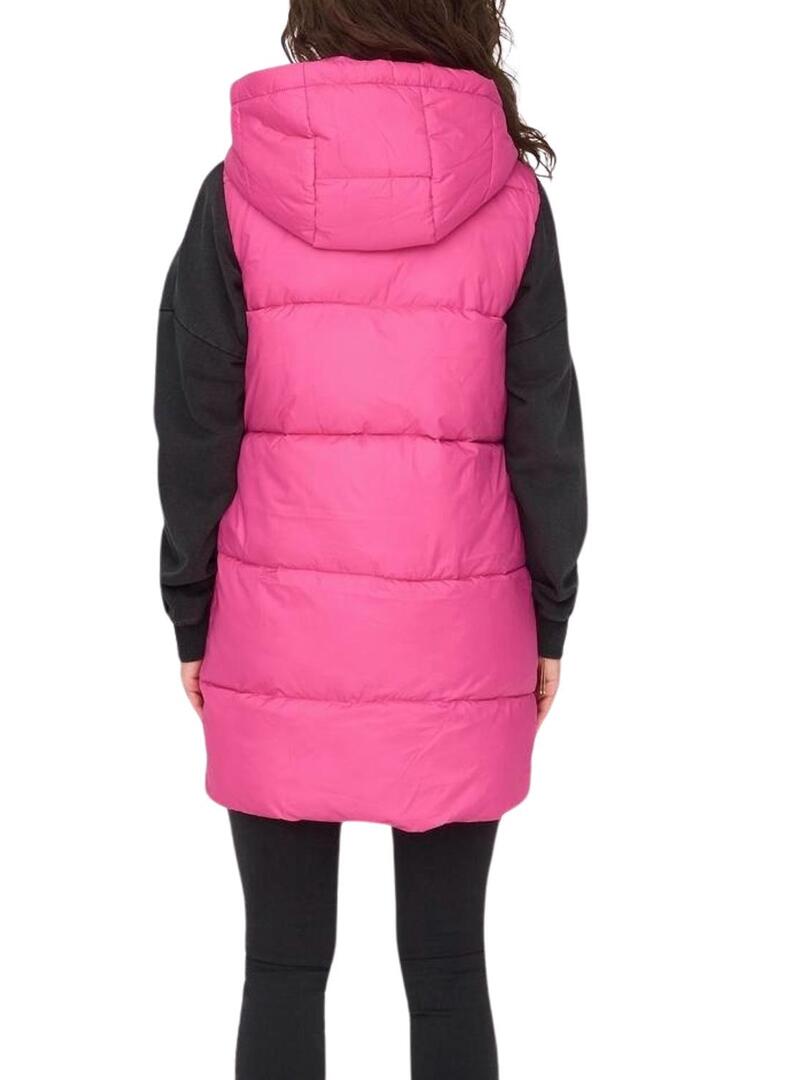 Gilet Only Asta Rosa Imbottito per Donna