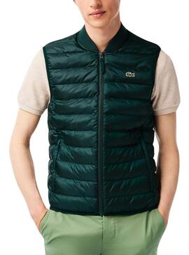 Gilet Lacoste Imbottito Verde per Uomo