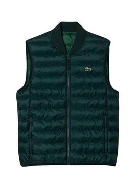 Gilet Lacoste Imbottito Verde per Uomo