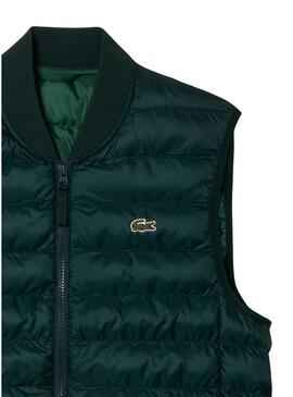 Gilet Lacoste Imbottito Verde per Uomo