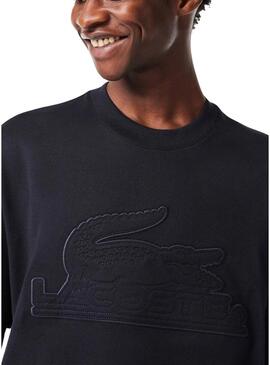 T-Shirt Lacoste Imbottito Blu Navy per Uomo