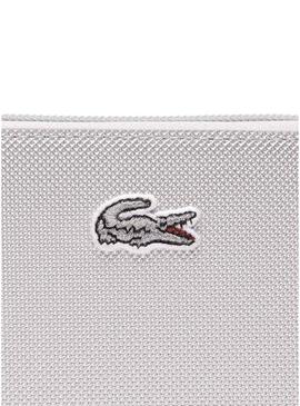 Portafoglio Lacoste XS Argento Con Cerniera Donna