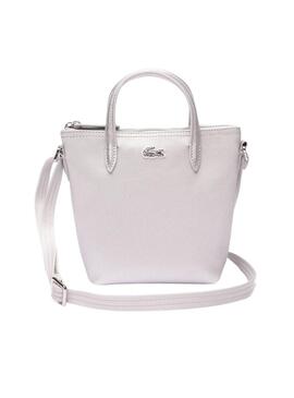 Borsa Lacoste XS Shopping Croce Plateado Donna