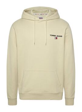 Felpa Tommy Jeans Graphic Hoodie Beige