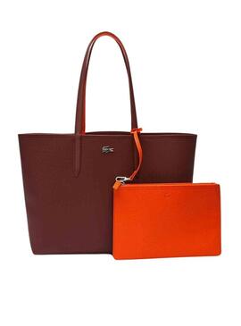 Borsa Lacoste Shopping Reversible Arancione Donna