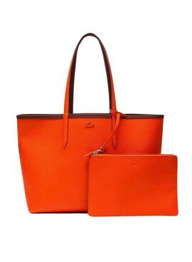 Borsa Lacoste Shopping Reversible Arancione Donna