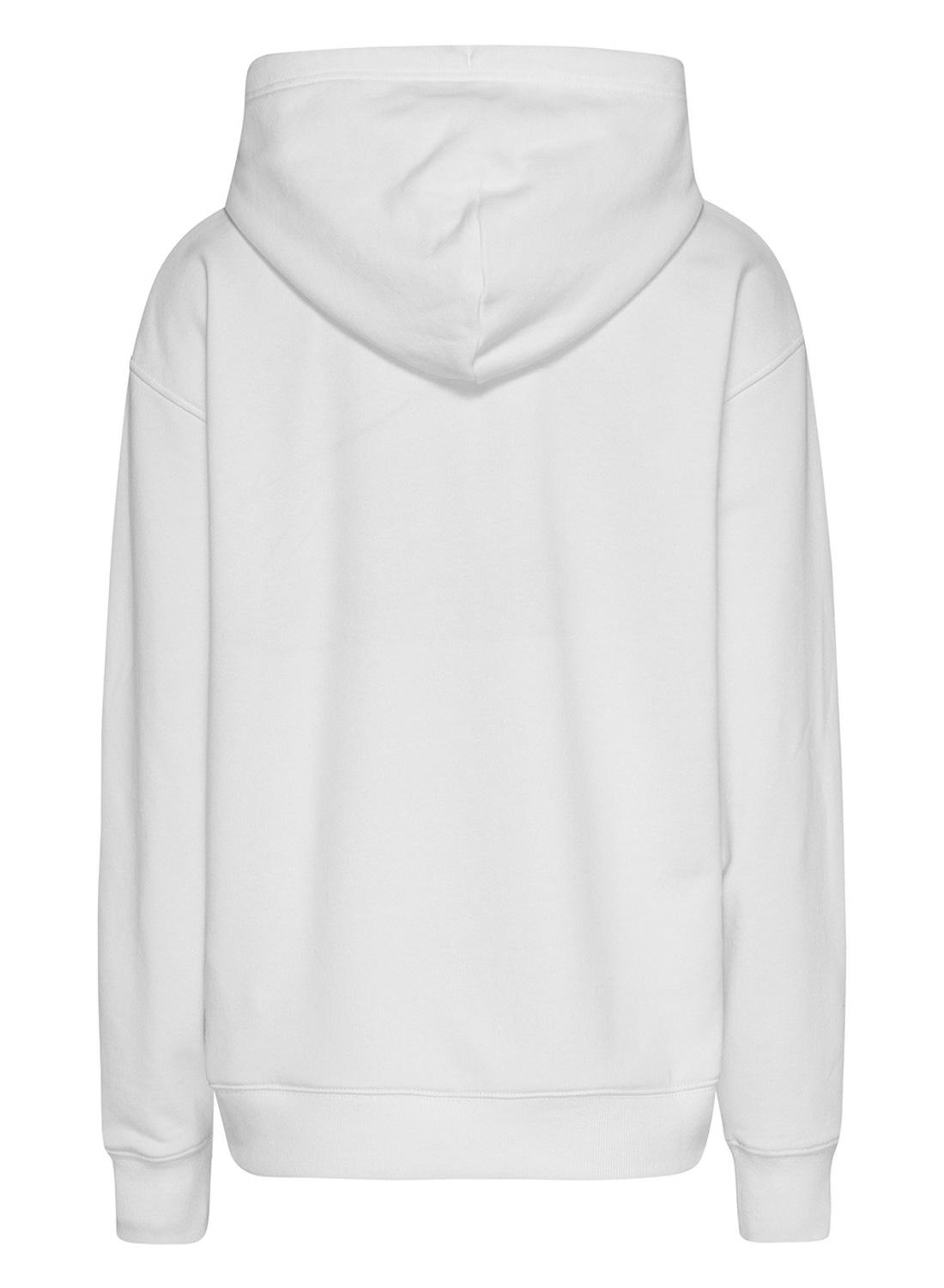 Felpa Tommy Jeans Essential Logo 1 Bianco Donna