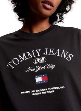 T-Shirt Tommy Jeans Lux Athletic Bianco Donna
