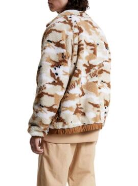 Giacca Tommy Jeans Sherpa Camo per Uomo