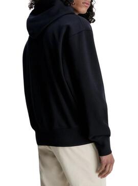 Felpa Calvin Klein Institutional Hoodie Nero