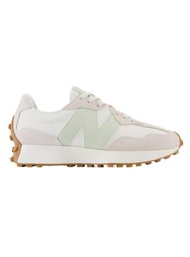 Sneakers New Balance 327 Bianco Menta per Donna