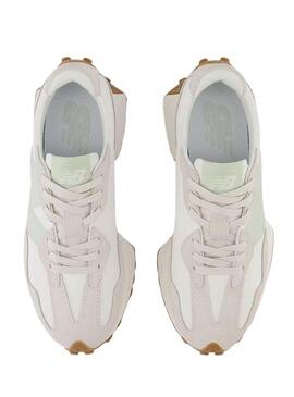 Sneakers New Balance 327 Bianco Menta per Donna