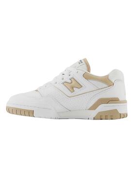 Sneakers New Balance BB550 Bianco Camel Donna