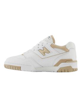 Sneakers New Balance BB550 Bianco Camel Donna