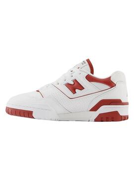 Sneakers New Balance BB550 Bianco Rosso Donna