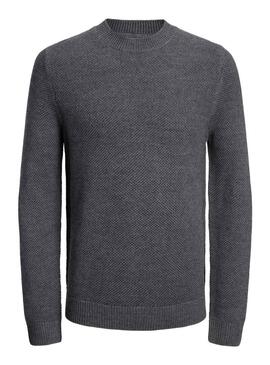 Pullover Jack & Jones Caccia Grigio Oscuro per Uomo