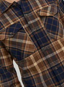 Camicia Jack & Jones Eddie Quadri Marrone Uomo