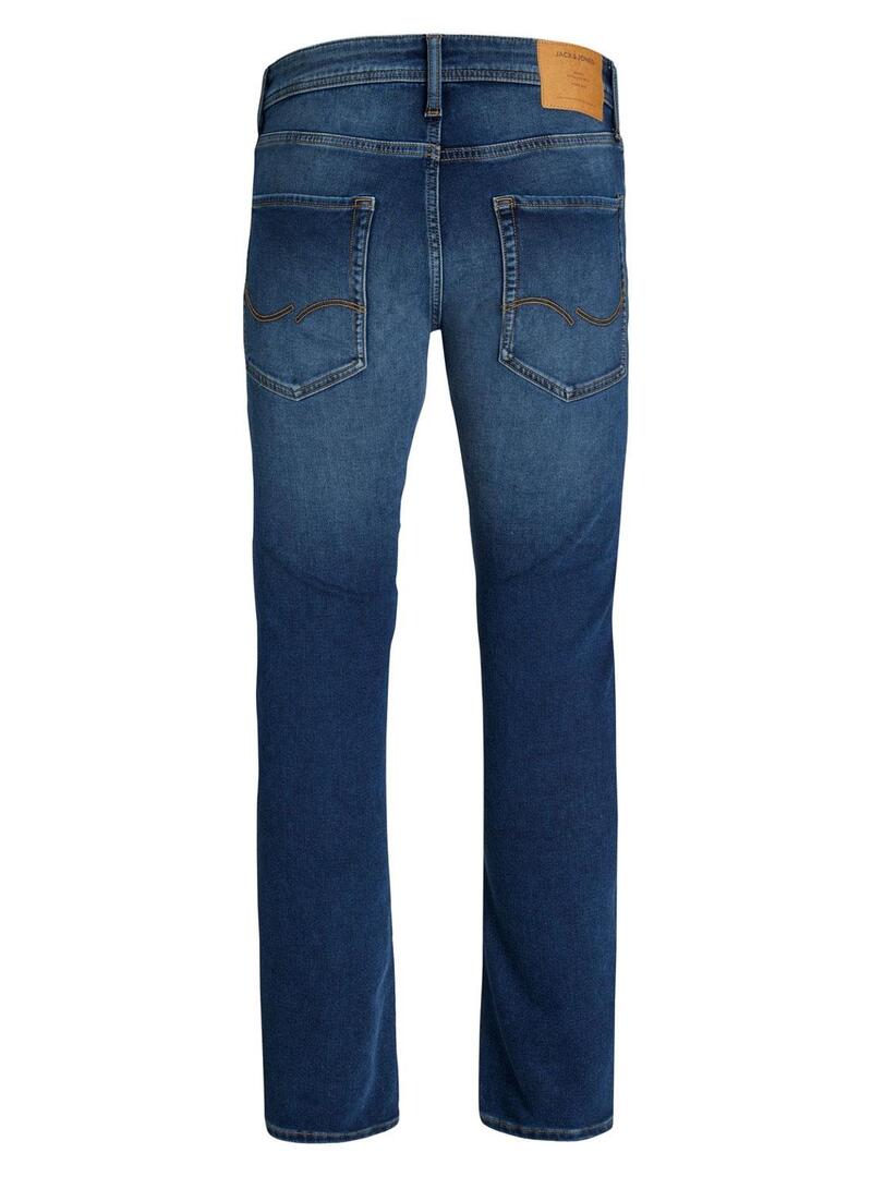 Pantaloni Jeans Jack & Jones Mike Blu Uomo