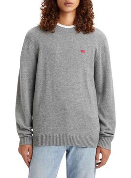 Pullover Levis Original Grigio per Uomo