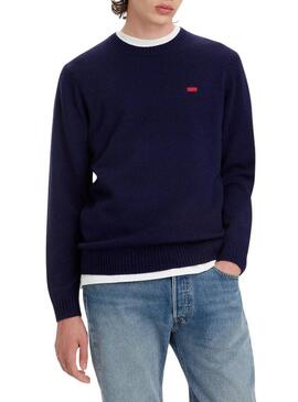 Pullover Levis Original Blu Navy per Uomo