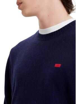 Pullover Levis Original Blu Navy per Uomo