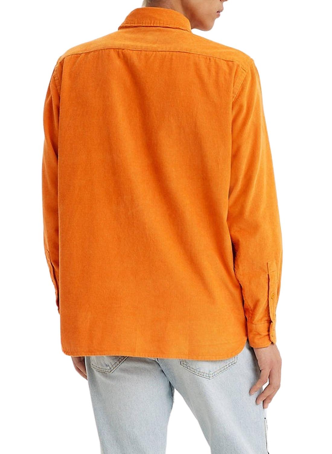 Camicia Levis Jackfiglio Worker Arancione per Uomo