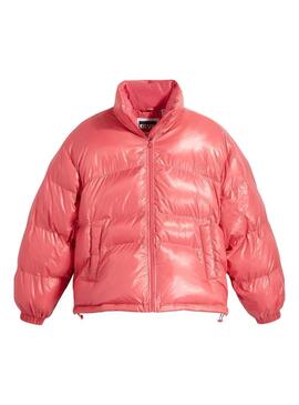 Giacca Levis Retro Puffer Rosa per Donna