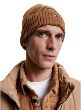 Cappello Tommy Hilfiger Essential Flag Camel Uomo