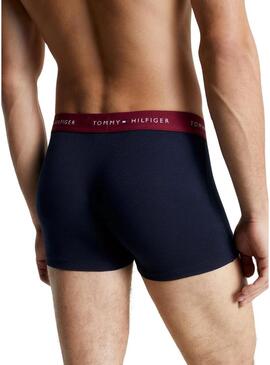 Pack 3 Boxer Tommy Hilfiger Baule Blu Navy Multi