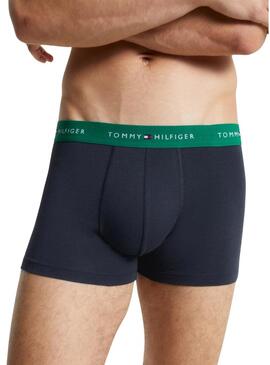 Pack 3 Boxer Tommy Hilfiger Baule Blu Navy Multi