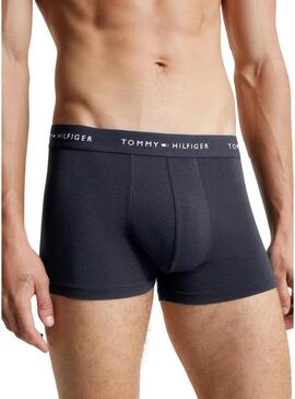 Pack 3 Boxer Tommy Hilfiger Baule Blu Navy Multi